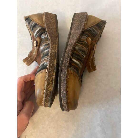 Aetrex Janine Sweater Leather Mary Jane Size US 7.5. EU 38 - Picture 7 of 10